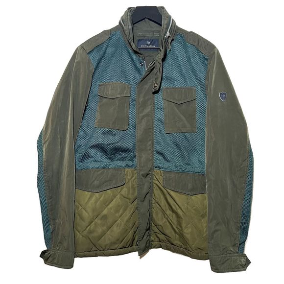 Scotch & Soda Mens Lightweight Quality Summer Jacket Size M Olive Green - Picture 1 of 11